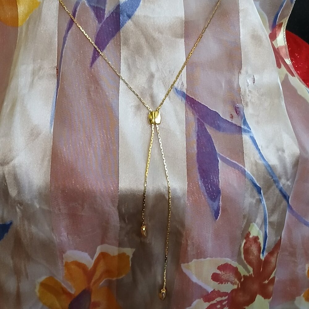 Vintage 1970s Monet Lariat Necklace